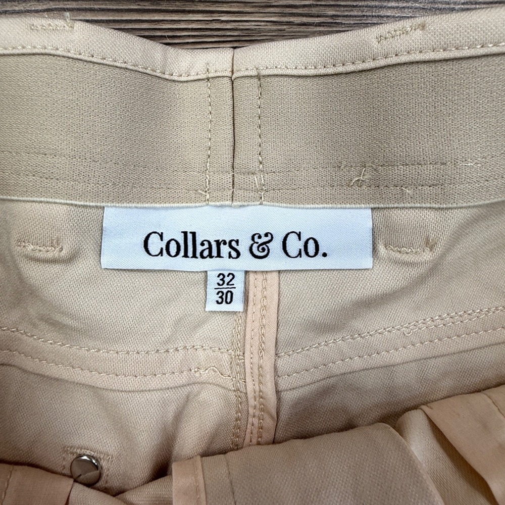 Collars & Co Mens Size 32x30 CEO Tech Pull-On Pants‎ Stone Beige Performance NEW - Picture 6 of 8